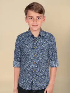 Allen Solly Junior Boys Slim Fit Opaque Printed Casual Shirt