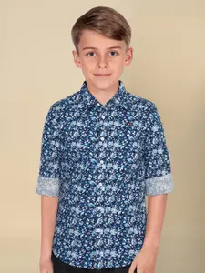 Allen Solly Junior Boys Spread Collar Cotton Slim Fit Casual Shirt