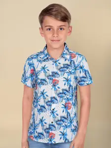 Allen Solly Junior Boys Spread Collar Tropical Cotton Casual Shirt