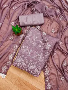 Panzora Ethnic Motifs Embroidered Sequinned Unstitched Dress Material