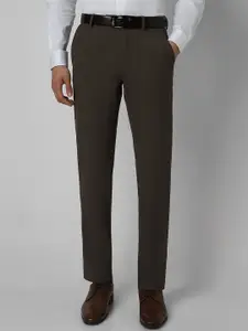 Van Heusen Men Slim Fit Mid Rise Formal Trousers