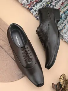 Provogue Men Textured Formal Derby Shoes