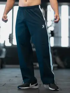 Athflex Men Striped Straight Fit Classic Durable Parachute Track Pants