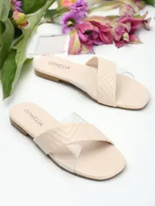 OPHELIA Women Open Toe Flats