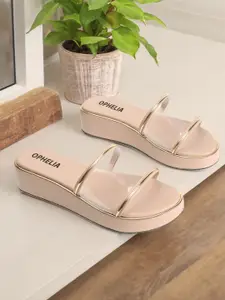 OPHELIA Women Open Toe Flats