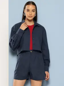 Chemistry Pure Cotton Shirt With Shorts