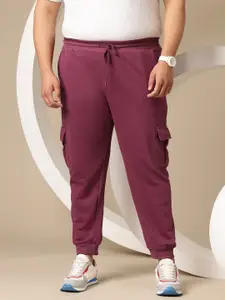 Sztori Men Plus Size Cargo-Style Terry Joggers
