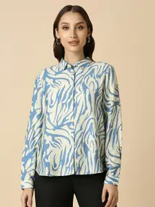 Allen Solly Woman Abstract Printed Regular Fit Casual Shirt
