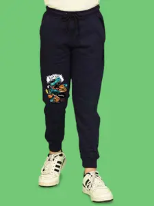 NUSYL Boys Graphic Printed Ankle Length Track Pants