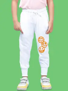 NUSYL Boys Emojis Printed Cotton Regular Fit Joggers