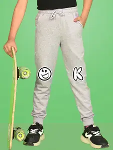 NUSYL Boys Ok Text Printed Ankle Length Track Pants