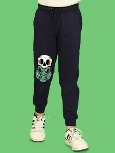 NUSYL Boys Graphic Printed Cotton Joggers