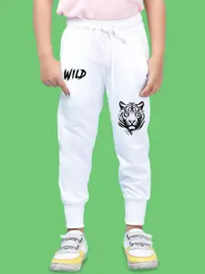 NUSYL Boys Graphic Printed Cotton Ankle Length Joggers