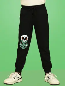 NUSYL Boys Graphic Printed Cotton Regular Fit Joggers