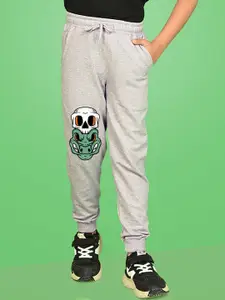 NUSYL Boys Graphic Printed Regular Fit Cotton Joggers Track Pants