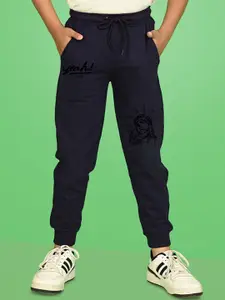 NUSYL Boys Graphic Printed Cotton Joggers