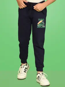 NUSYL Boys Graphic Printed Cotton Joggers