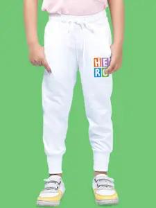 NUSYL Boys Text Printed Cotton Ankle Length Joggers Track Pant