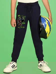 NUSYL Boys Graphic Printed Ankle Length Joggers