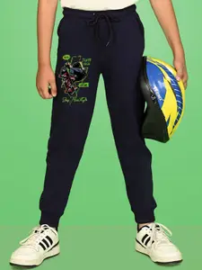 NUSYL Boys Graphic Printed Cotton Joggers