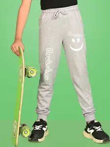 NUSYL Boys Graphic Printed Cotton Joggers