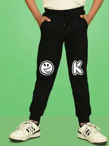 NUSYL Boys Graphic Printed Cotton Joggers
