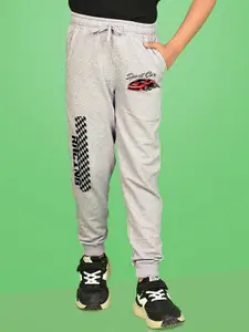 NUSYL Boys Graphic Printed Cotton Joggers