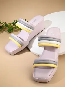 pelle albero Colourblocked Wedge Sandals