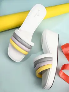 pelle albero Colourblocked Wedges Sandals