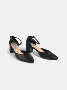 LEMON & PEPPER Women PU Block Pumps