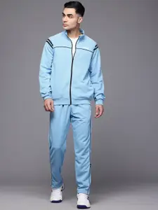 HRX by Hrithik Roshan Piping Detailed Raglan Sleeve Rapid-Dry Running Tracksuit