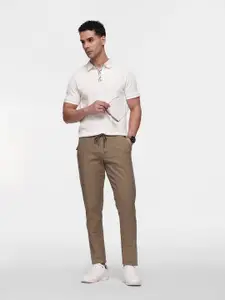 French Connection Men Striped Slim Fit Trousers