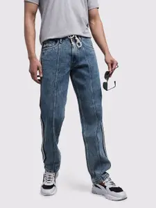 The Roadster Lifestyle Co. Men Side Stripe Detail Pure Cotton Jeans