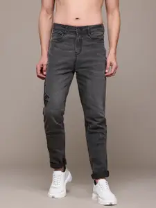 The Roadster Lifestyle Co. Men Biker Fit Embroidered Stretchable Jeans