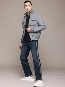 The Roadster Lifestyle Co. Men Side Stripe Detail Pure Cotton Jeans