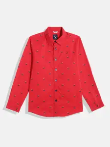Allen Solly Junior Boys Sport Micro Ditsy Printed Casual Shirt