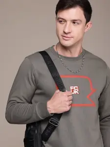 FCUK Brand Logo Printed Sweatshirt