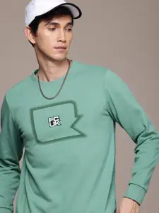 FCUK Brand Logo Embroidered Pullover Sweatshirt