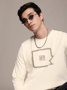 FCUK Brand Logo Embroidered Pullover Sweatshirt