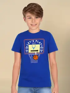 Allen Solly Junior Boys Sports Printed Applique T-shirt