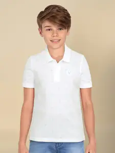 Allen Solly Junior Boys Printed Polo Collar T-shirt