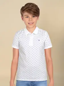 Allen Solly Junior Boys Printed Polo Collar T-shirt