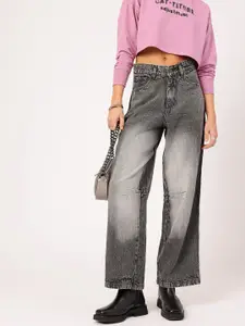 DressBerry Women Faded Baggy jeans