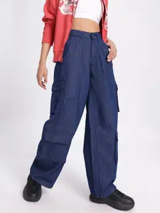 DressBerry Women Cargo Style Baggy Jeans