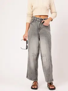 DressBerry Women Faded Baggy jeans