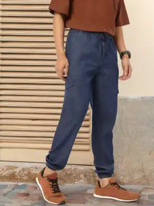 Kook N Keech Men Mid-Rise Joggers with Drawstrings