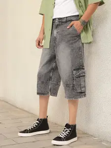 Kook N Keech Men Light Fade Cargo-Style Shorts