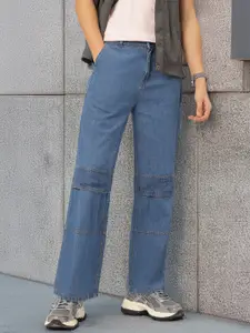 Kook N Keech Men Paneled Detail Baggy Jeans