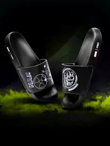 MARVEL STREET Men Graphic Printed Sliders