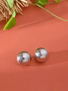 ToniQ Silver-Plated Contemporary Studs Earrings